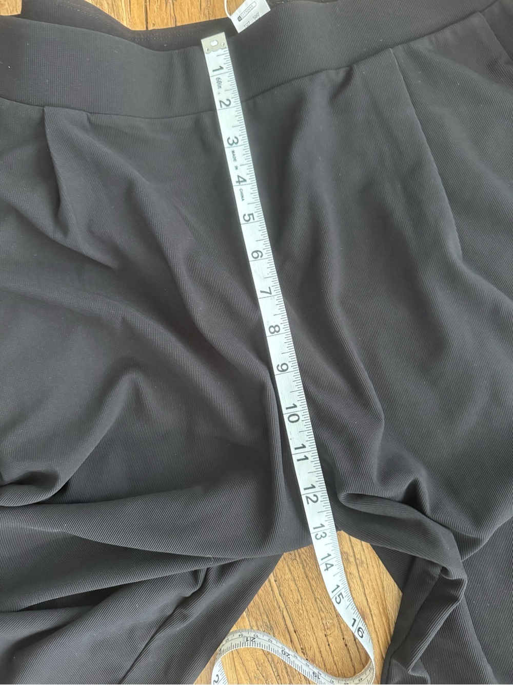 NWT Halara Black High Waisted Wide Leg Baggy Casual Pants with Pockets~ Large - Picture 4 of 5